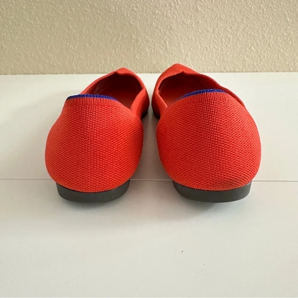 NWOT Rothy’s Women's The Point Flame Red Color Pointed-Toe Flats sz W10.5 - Picture 7 of 15